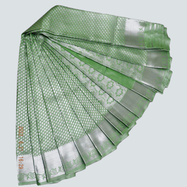 Elampillai Silk Cotton Saree Green