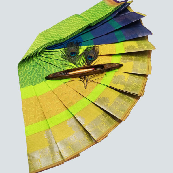Elampillai Semi Silk Saree Yellow